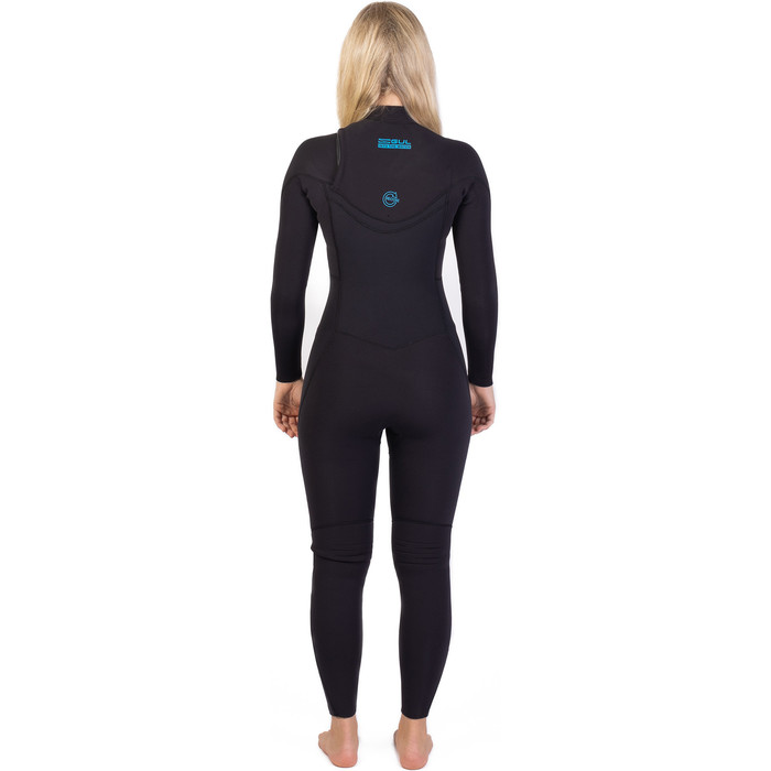 2025 Gul Womens Flexor Recore 3/2mm GBS Chest Zip Wetsuit FX1215/C2 - Black / Recore